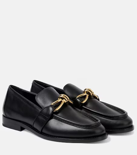 Bottega Veneta Astaire Knot leather loafers | Mytheresa (UK)