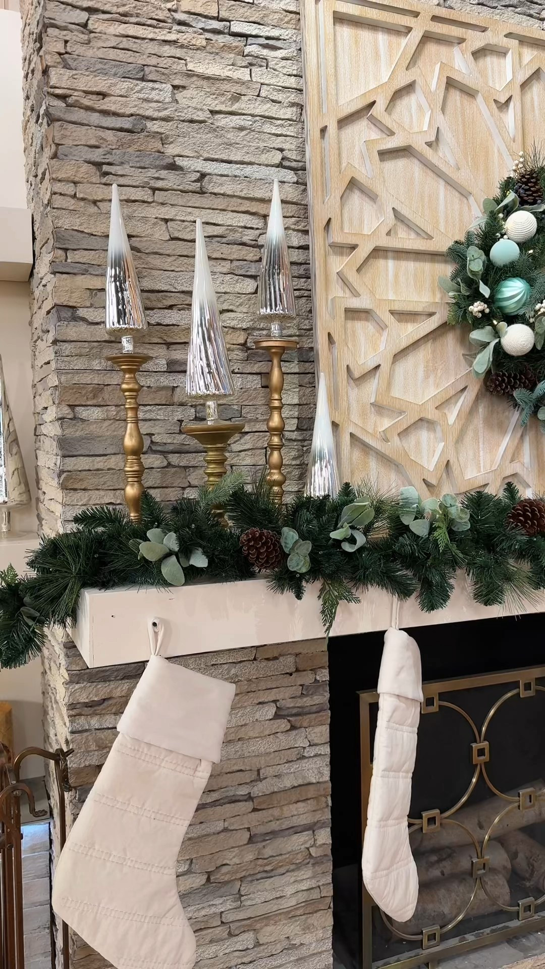 #tbt to last week being in studio at @QVC, Inc 🫶🏻 I always love seeing how their set designers stage my pieces! Beautiful everytime! 🫶🏻 #christmas #ornaments #velvet #holidaydecor 