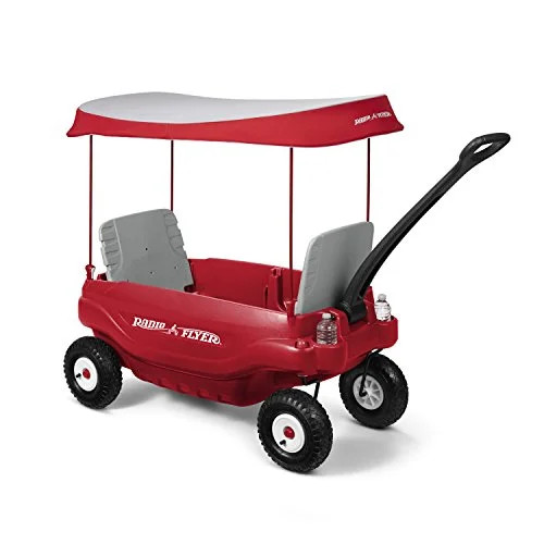 Radio Flyer 3106X Deluxe Plastic All Terrain Family Ride On Pull Kid Wagon, Red - Walmart.com | Walmart (US)