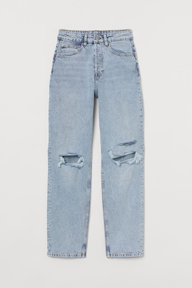 Straight High Waist Jeans | H&M (UK, MY, IN, SG, PH, TW, HK)