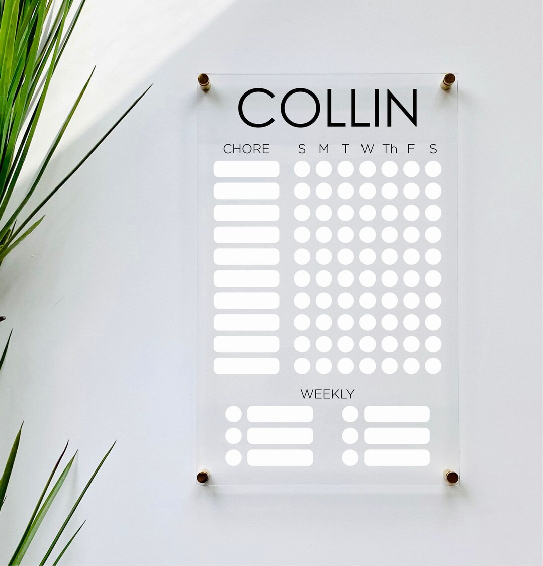 Personalized Chore Chart For Kids || custom chore chart children  boy dry erase  clear acrylic ho... | Etsy (US)