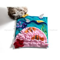 Large Finding Kibble Snuffle Mat-Dog Toy, Pet Interactive, Mental Exercise, Gift, Mentally Stimulating Game, Handmade in Usa | Etsy (US)