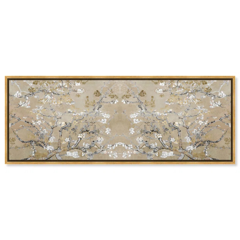 Vincent Van Gogh " Large Floral And Botanical Van Gogh In Gold Blossoms Inspiration Twin, French ... | Wayfair North America