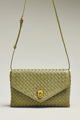 Foldover Woven Clutch | Anthropologie (US)