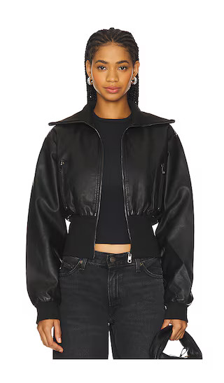 Westwood Crop Jacket in Onyx | Revolve Clothing (Global)