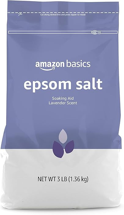 Amazon Basics Epsom Salt Soaking Aid, Lavender Scented, 3 Pound, 1-Pack (Previously Solimo) | Amazon (US)