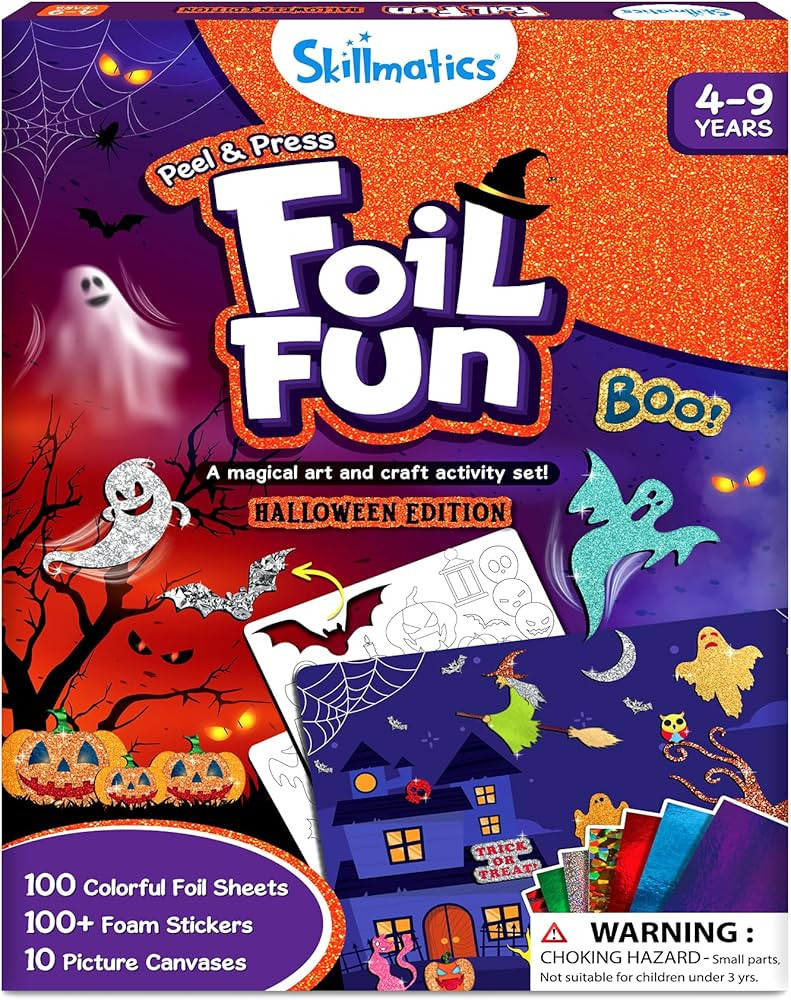 Skillmatics Art & Craft Activity - Foil Fun Halloween, No Mess Art for Kids, Craft Kits, DIY Crea... | Amazon (US)