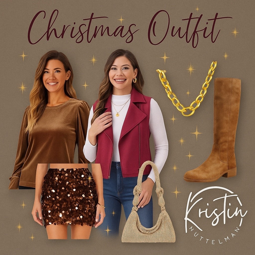 There’s something about a Christmas outfit that just shifts your whole mood…
The sparkle, the warm tones, the little pop of burgundy—suddenly you feel confident, cozy, and just a little bit magical. ✨

This look is one of those outfits that works for everything:
holiday dinners, family photos, work parties, or just feeling put together on a December night.

It’s comfortable.
It’s elevated.
And it’s the perfect mix of festive + classy without trying too hard.

Everything is linked on LTK if you want to check it out ❤️✨. 

Festive, cozy, and a little bit sparkly.
This Christmas outfit is everything I love for the holidays ✨
Linked on LTK! ❤️

⸻



#LTKSeasonal #LTKFindsUnder50 #LTKHoliday