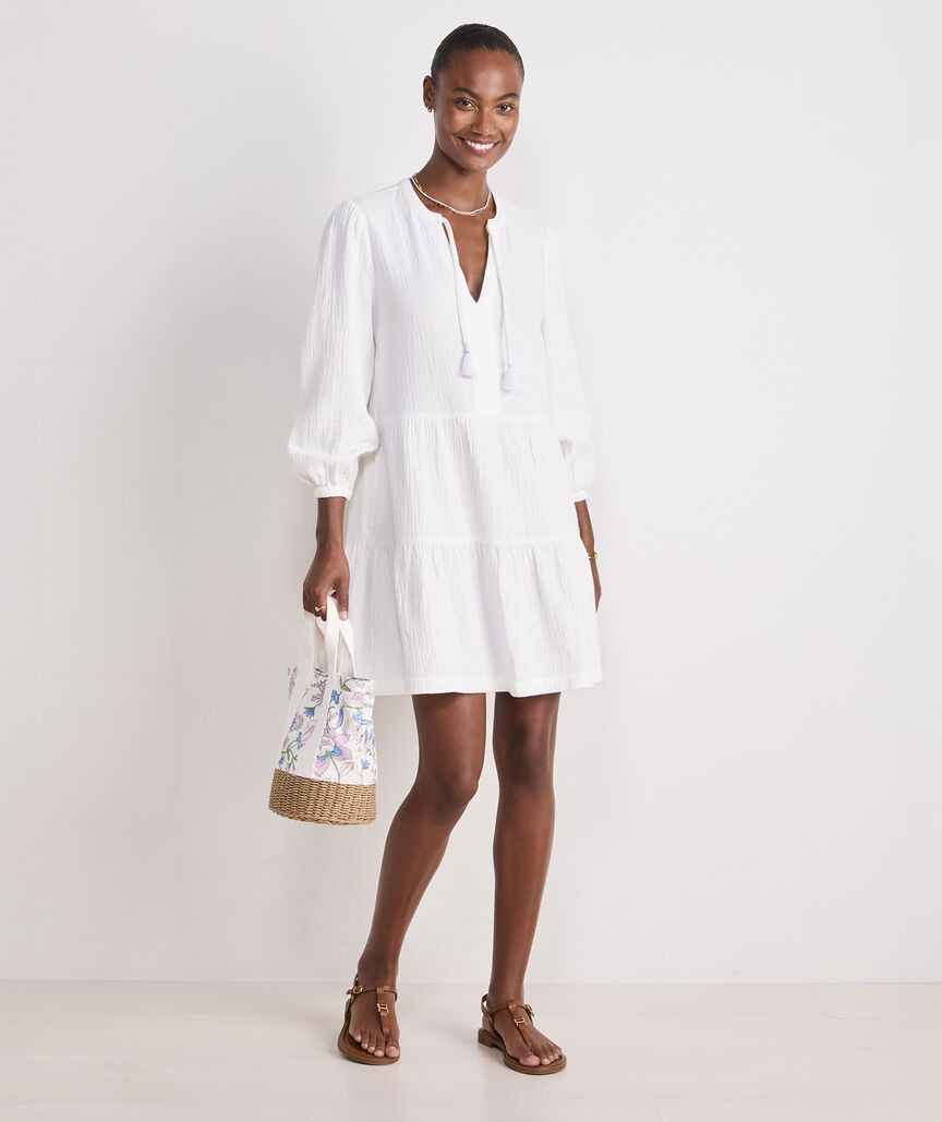 Carter Tiered Cover-Up | vineyard vines