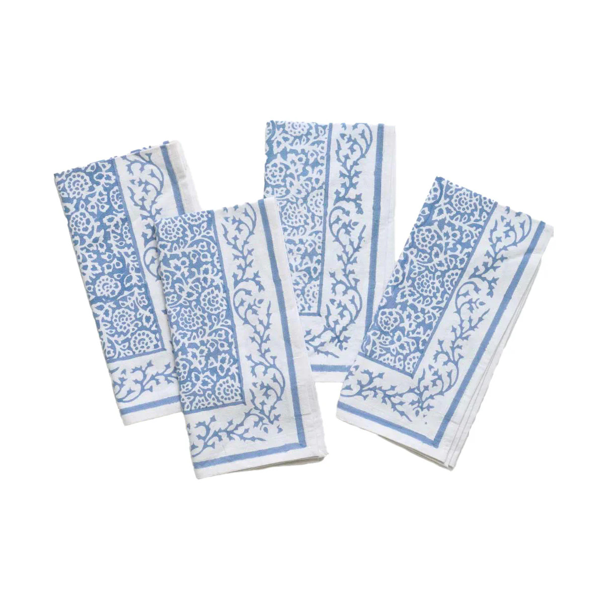 Sorrento Napkins, Set of 4 | Coastal Kitchen & Dining | Coastal Bleu | Coastal Bleu