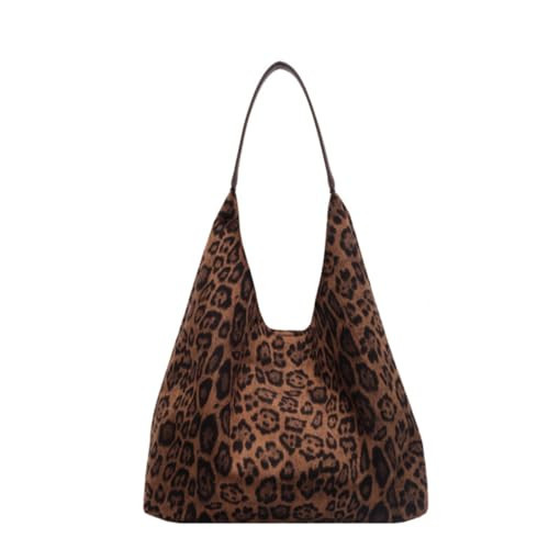 DOTITOY Cheetah Leopard Print Tote Bag - Large Capacity Women's Shopper (Brown, One Size) | Amazon (US)