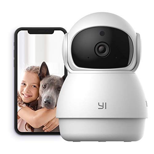 YI Pan-Tilt Security Camera, 360 Degree Smart Indoor Pet Dog Cat Cam with Night Vision, 2-Way Audio, | Amazon (US)