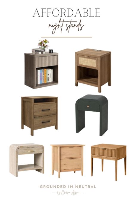 These affordable night stands make it easy to give your bedroom a refresh! I’m loving the Target Wood Night Stand and the Amazon Set of 2 Grey Alder Night Stands. 

#LTKStyleTip #LTKHome