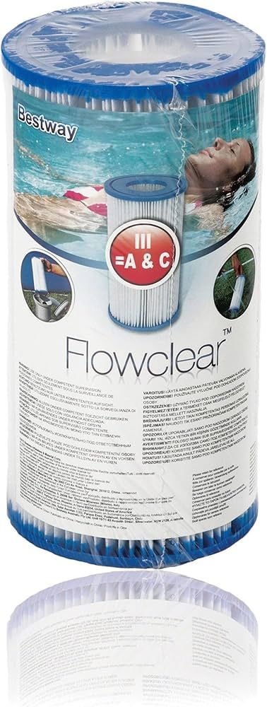 Bestway Flowclear Filter Cartridge Type III / AC | For Use in Most Pool Filter Pumps | Amazon (US)