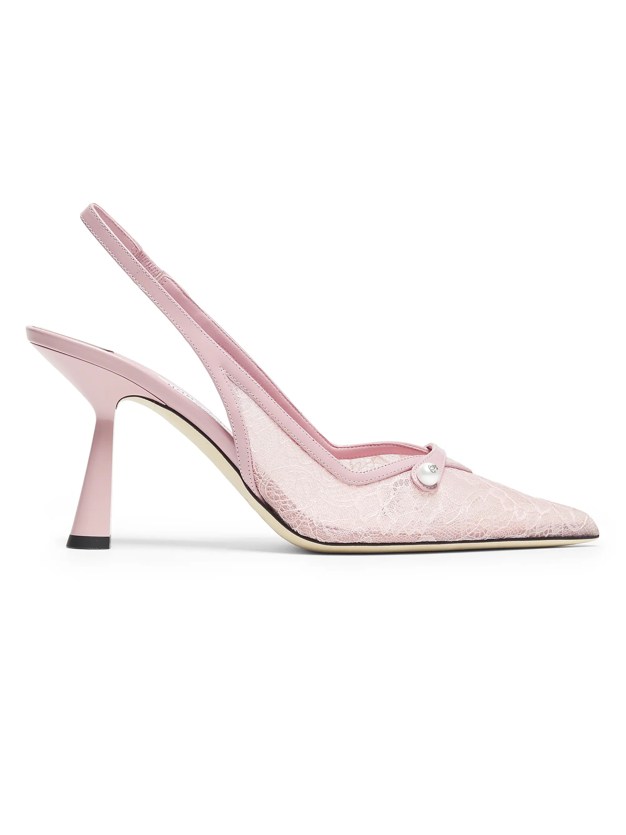 Amita Lace 90MM Slingback Pumps | Saks Fifth Avenue