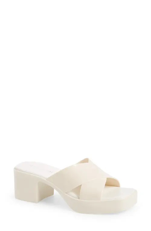 Jeffrey Campbell Bubblegum Platform Sandal in Cream Shiny at Nordstrom, Size 8 | Nordstrom