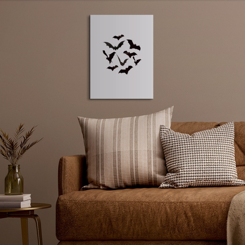 My Texas House, Bats, Halloween Animal Farmhouse Unframed Wrapped Canvas Print 12x16 Hanging Hard... | Walmart (US)