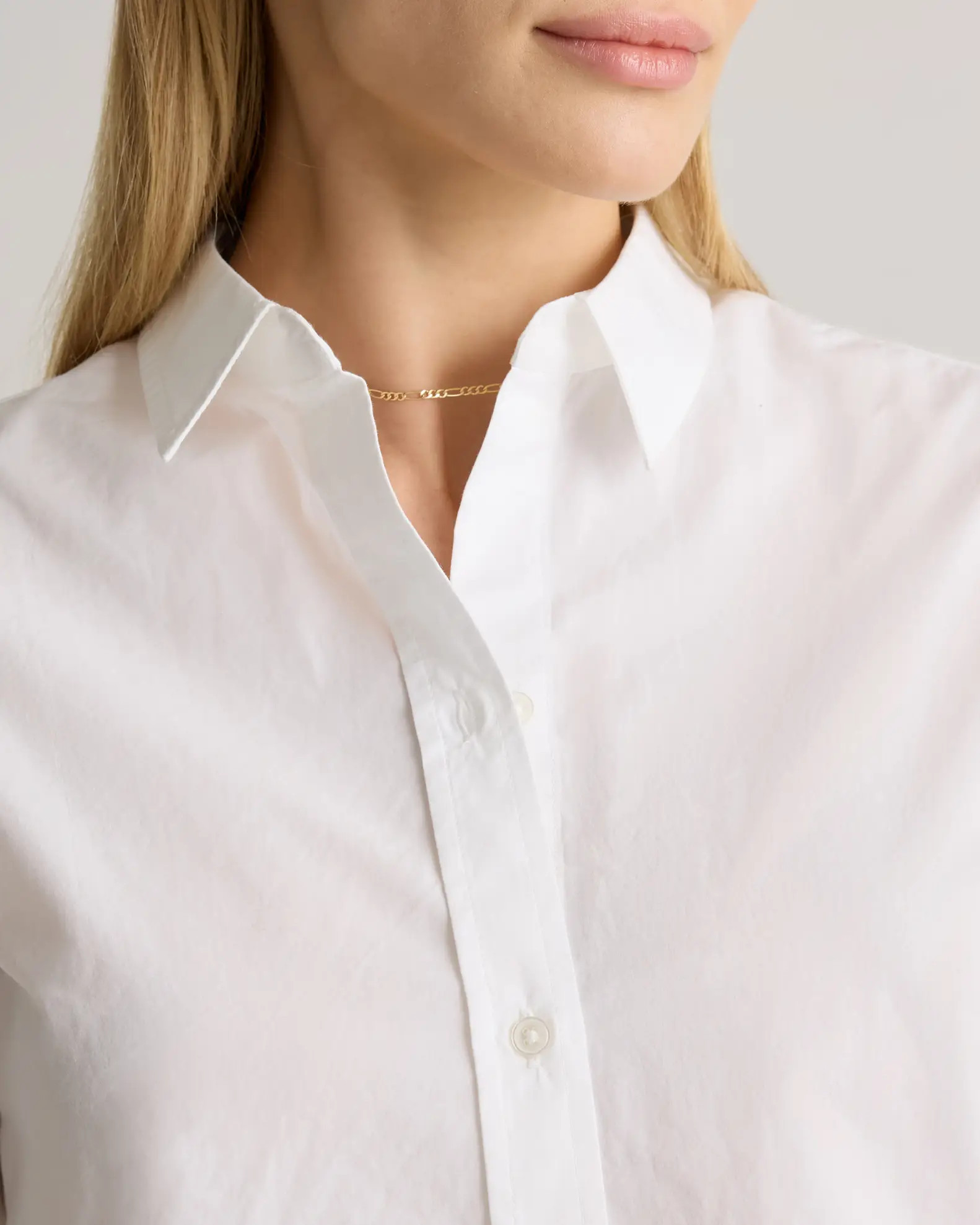 100% Organic Cotton Poplin Long Sleeve Shirt | Quince