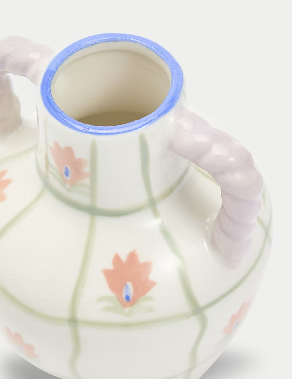 Small Floral Glazed Ceramic Bottle Vase | Marks & Spencer (UK)