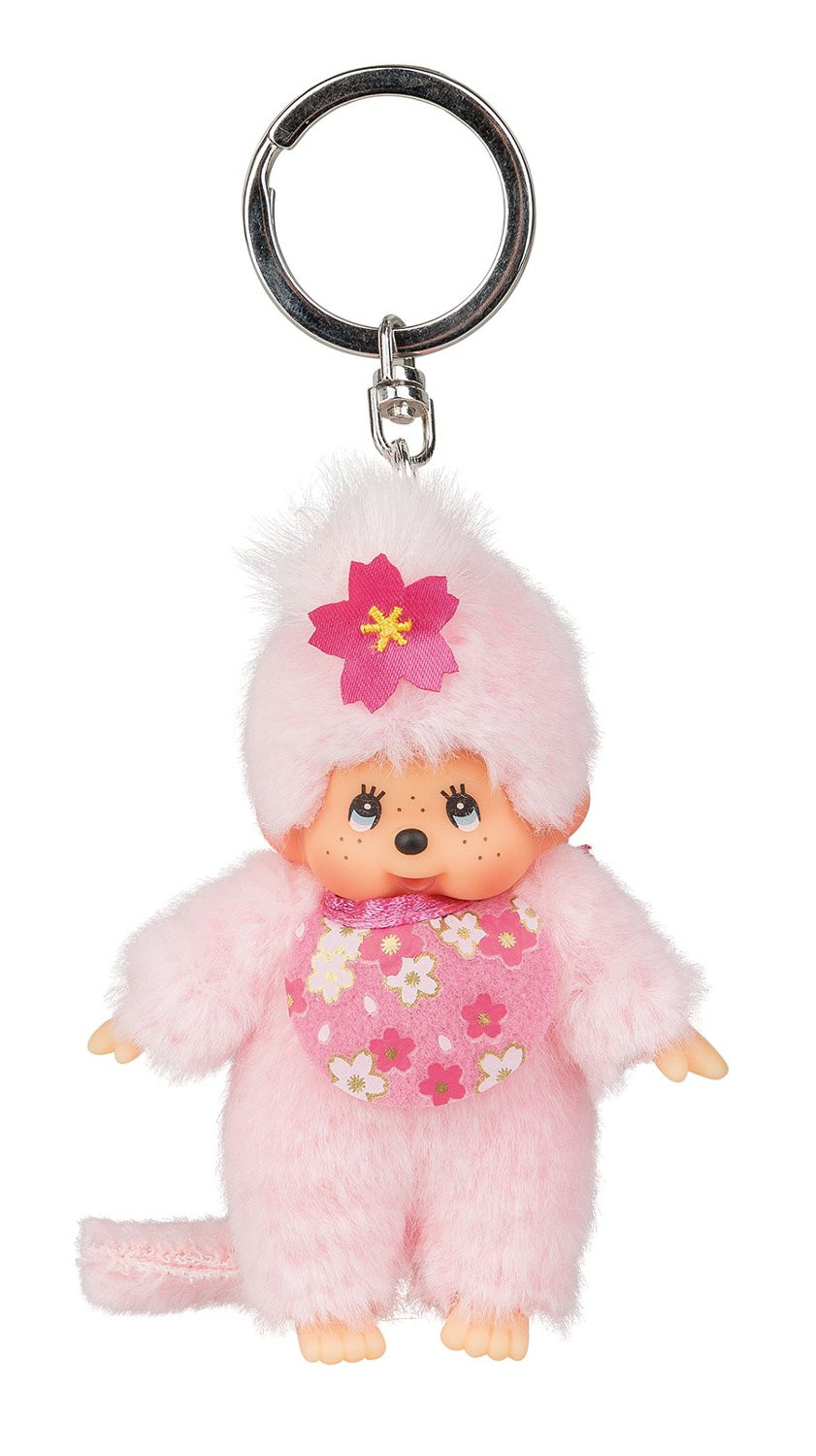 Sekiguchi 242467 Monchhichi Cherry Blossom Keychain, Floral, Pink, 10 cm | Amazon (US)