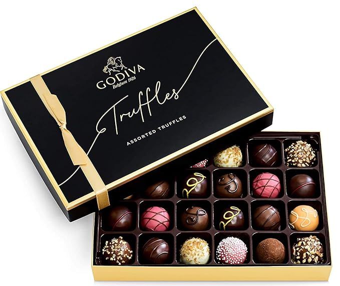 Godiva Chocolatier, Signature Truffles Assorted Chocolate Gift Box 24Ct | Amazon (US)