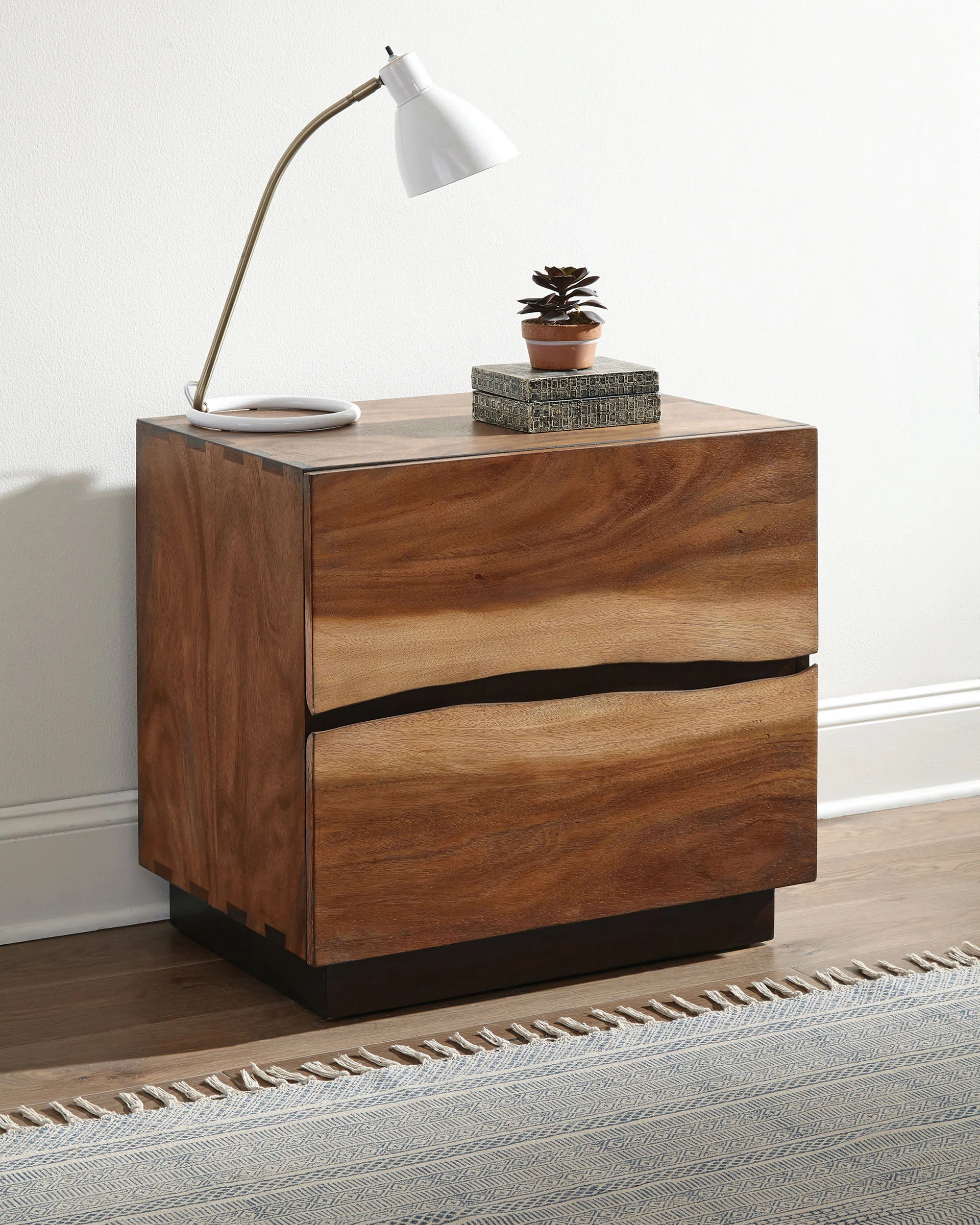 Ralphio 2-drawer Nightstand Smokey Walnut | Wayfair North America