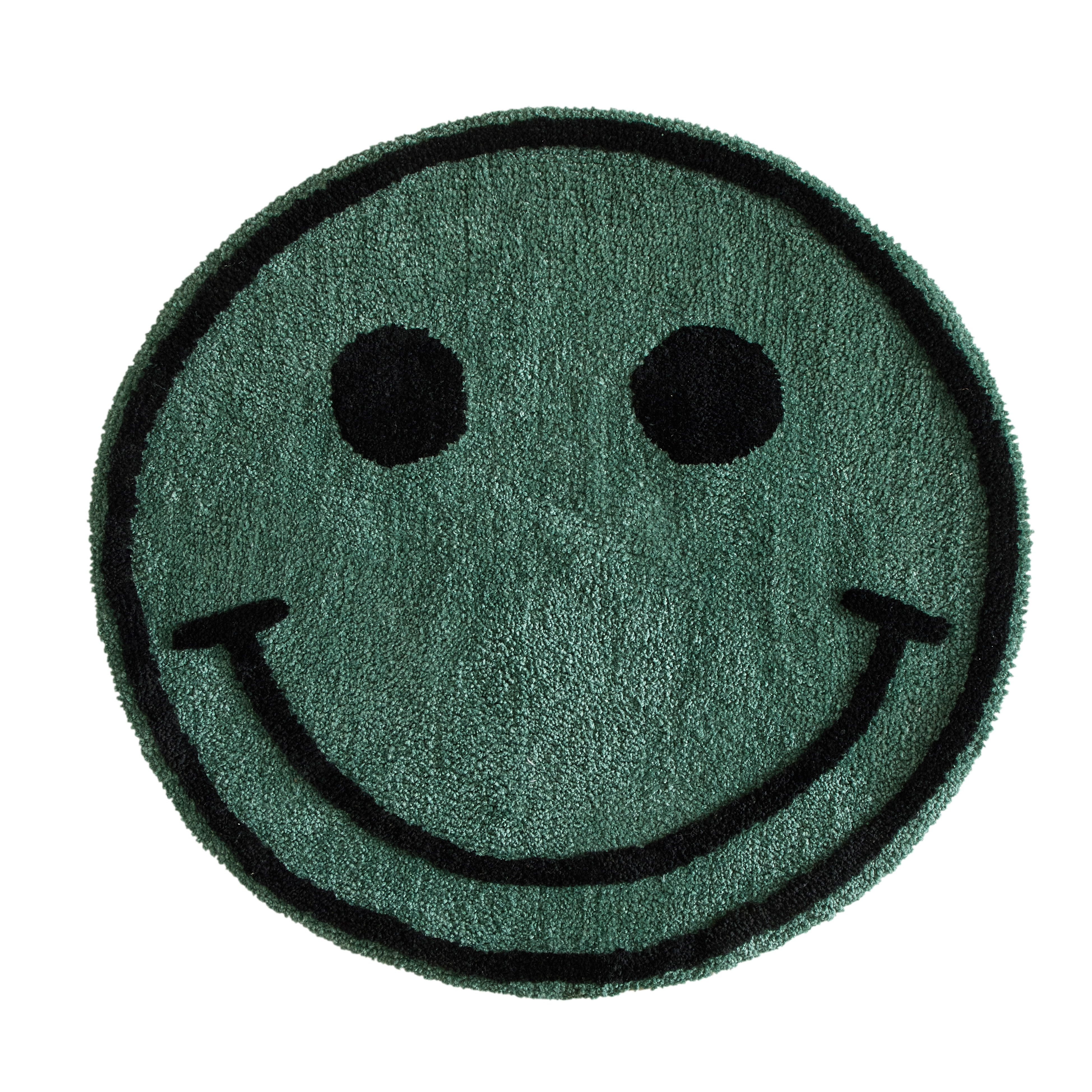 Mainstays 30" x 30" Smiley Face Shaped Room Rug, Green Sage | Walmart (US)