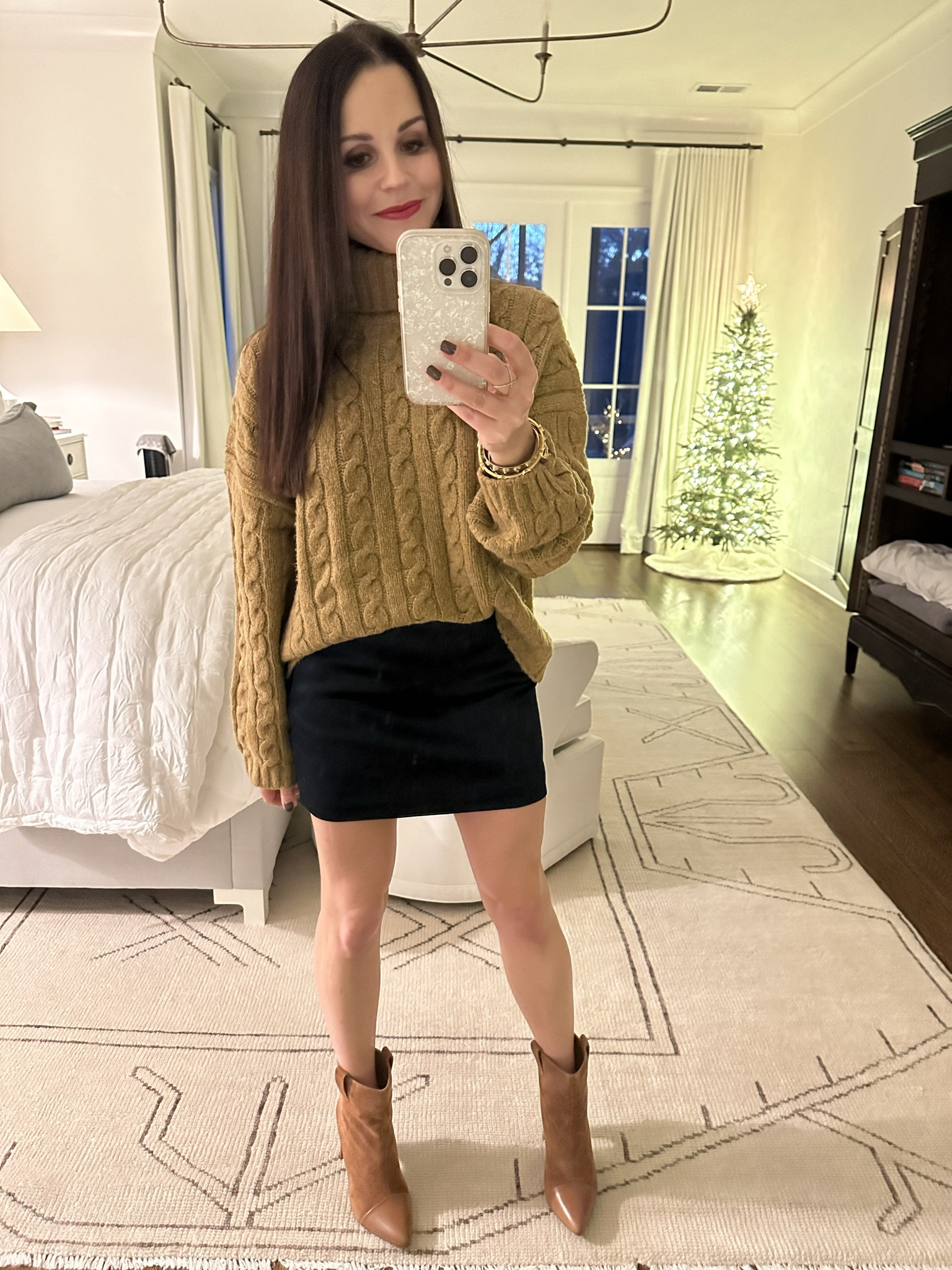It’s Sweater Weather! And it’s #cybermonday at @abercrombie - take an extra 25% off until midnight tonight! Linking my whole look and Christmas decor  🎄
Booties: @tailoredfoxboutique 


#LTKSeasonal #LTKCyberWeek #LTKHoliday