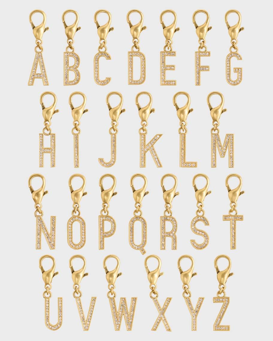 Golden Goose Golden Embellished Letter Charm | Neiman Marcus