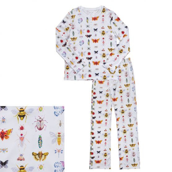 HART + LAND Women’s Organic Pima Cotton PJ Set – Bugs | The Tot