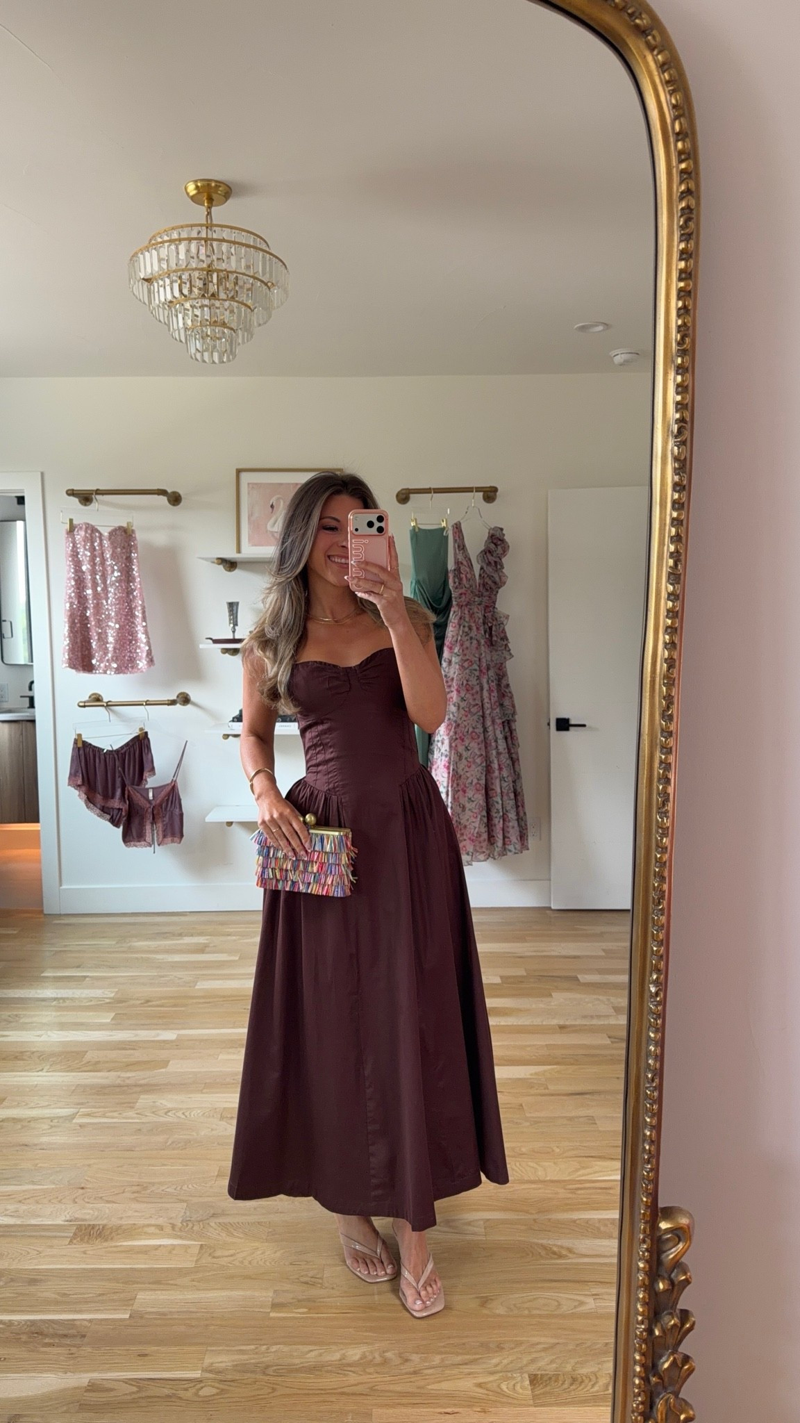 deep brown strapless corset-bodice maxi with flowing skirt summer wedding guest summer event dress 💍💐

electric picks: emerson20

I’m 5’4” and wearing my normal size 2/small 

summer wedding guest dresses, wedding guest dresses, cocktail dresses, semi-formal dresses, black tie wedding guest dresses, destination wedding guest dresses, garden party dresses, wedding guest outfit ideas

#LTKSeasonal #LTKWedding #LTKU