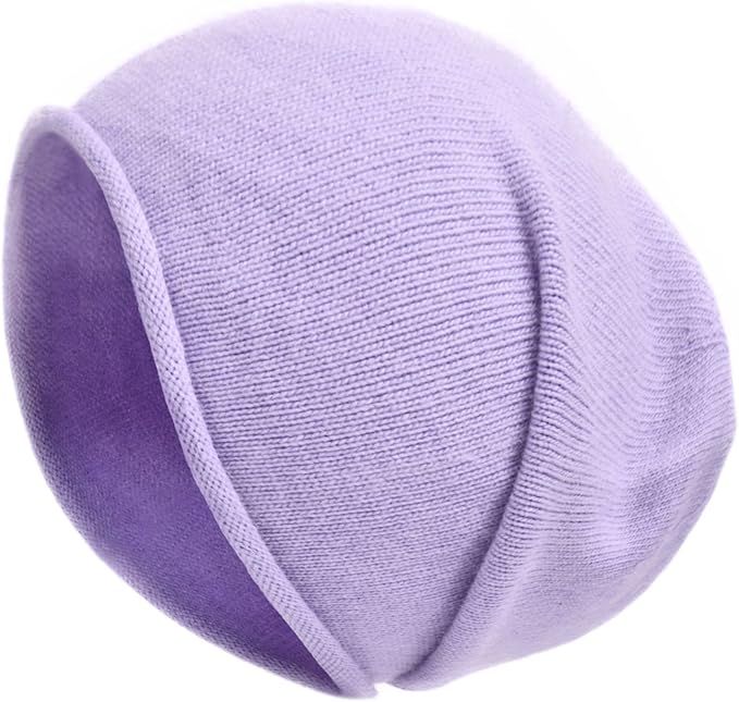 jaxmonoy Winter Knit Beanie Hats for Women ，Cashmere Wool Blend Warm Soft Knitted Slouchy Skull... | Amazon (US)