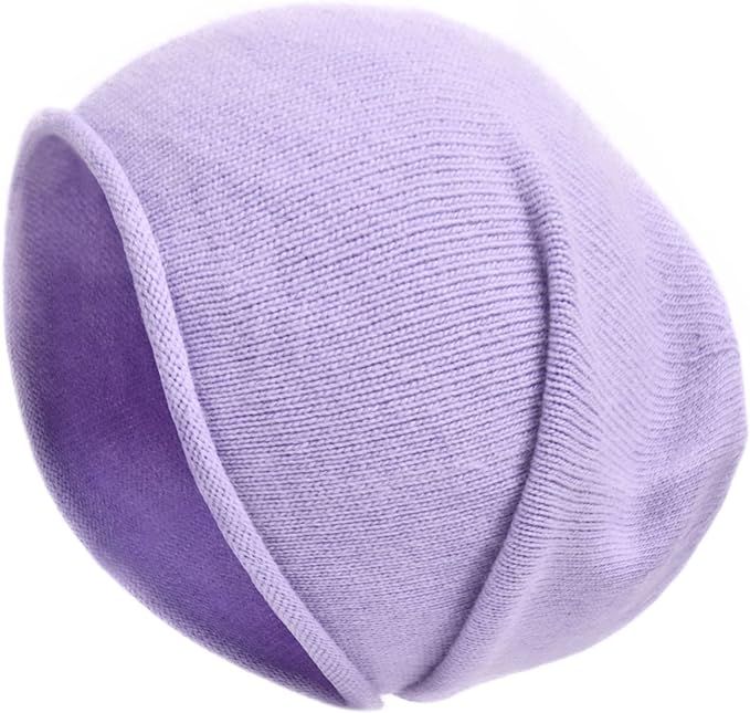 jaxmonoy Winter Knit Beanie Hats for Women ，Cashmere Wool Blend Warm Soft Knitted Slouchy Skull... | Amazon (US)