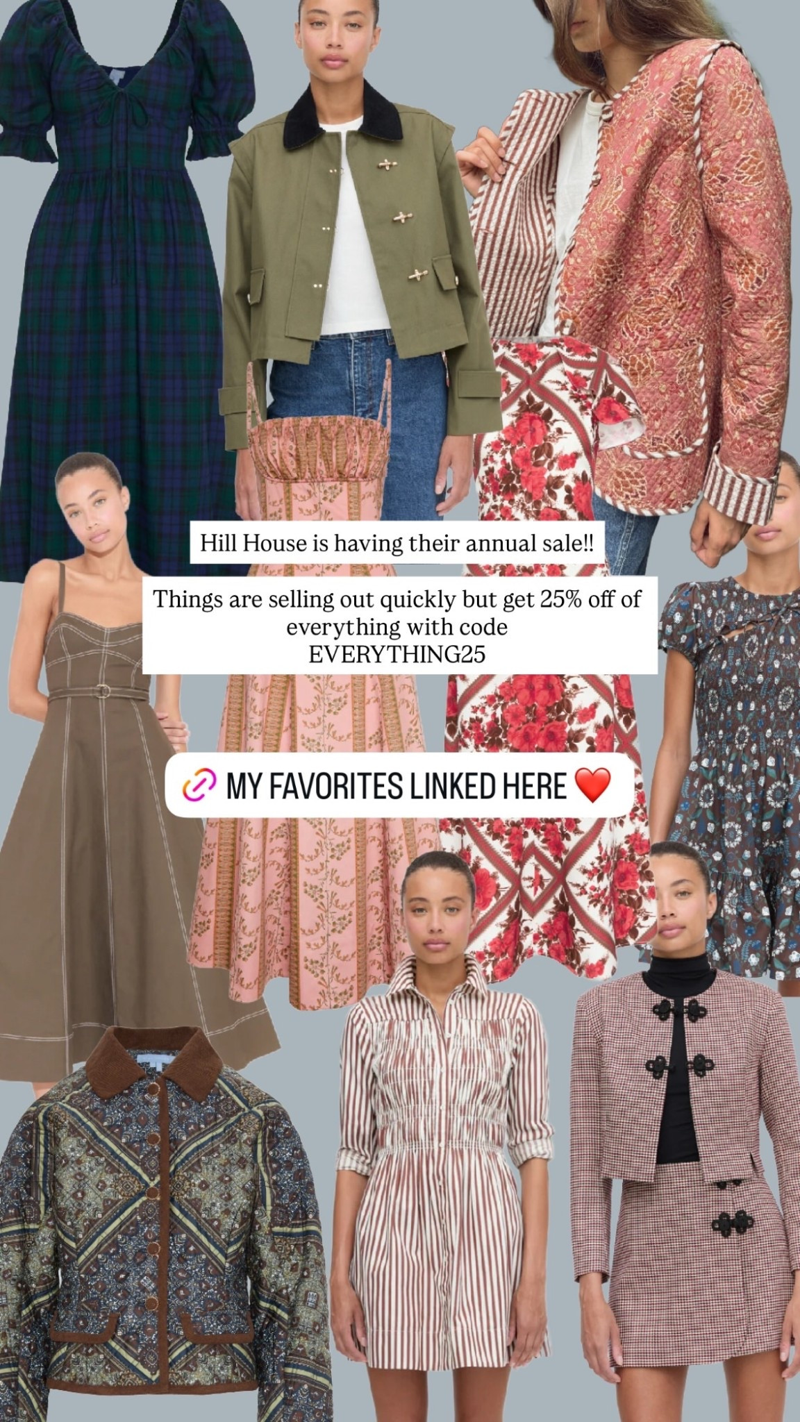 Hill House is having their annual sale!!

Things are selling out quickly but get 25% off of everything with code 
EVERYTHING25