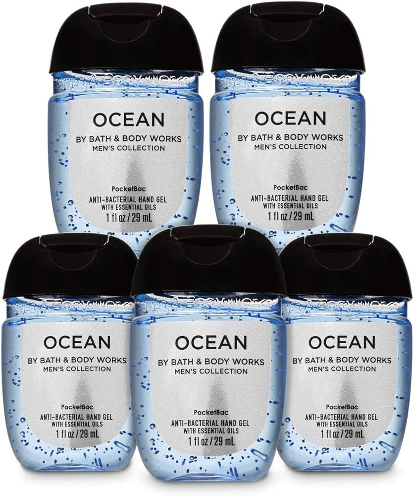 Bath & Body Works PocketBac Hand Sanitizer Gel Ocean For Men 5pc Bundle | Amazon (US)