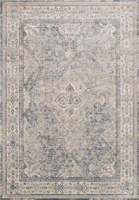 Teagan TEA-04 Sky/Natural Area Rug | Rugs Direct