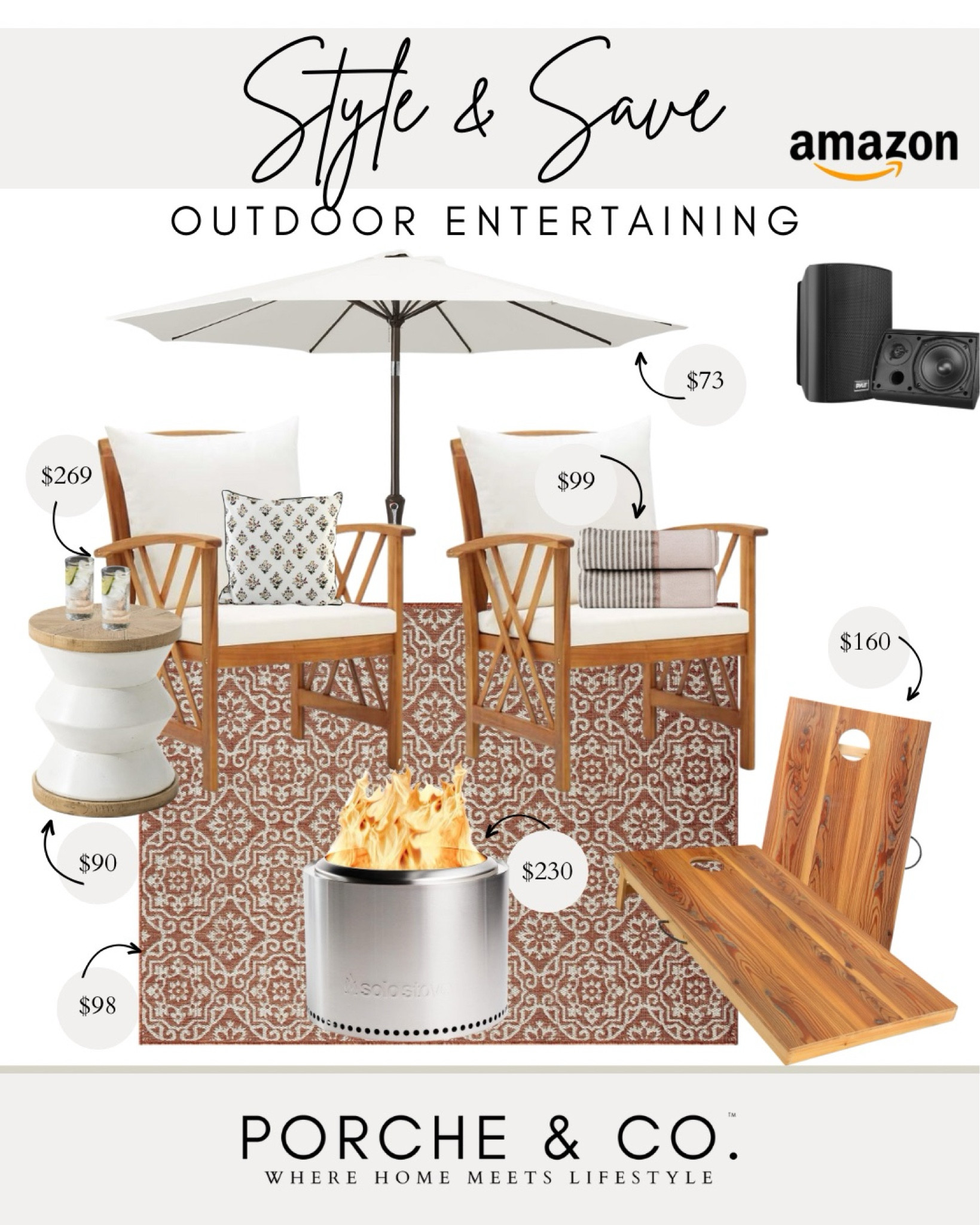 Style and Save, Amazon outdoor, outdoor living, outdoor styling, outdoor entertaining 
#visionboard #moodboard #porcheandco

#LTKHome #LTKSeasonal #LTKSummerSales
