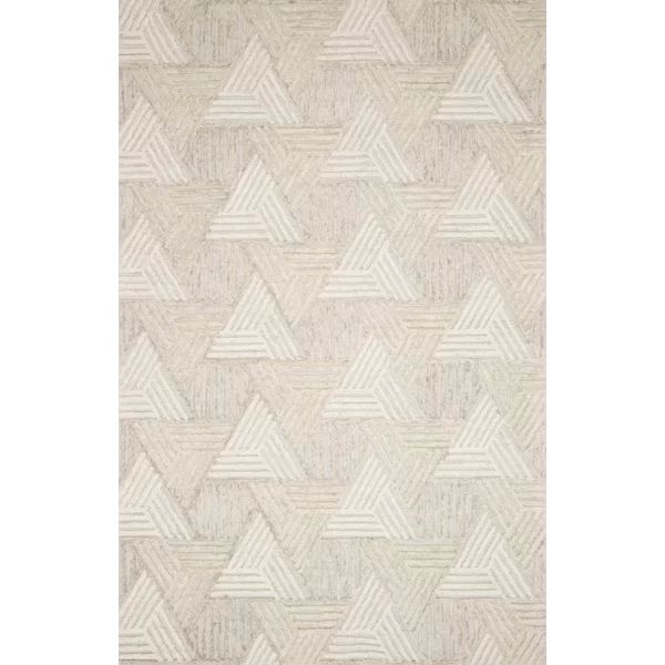 Gould Handmade Tufted Wool Oatmeal/Ivory Rug | Wayfair North America