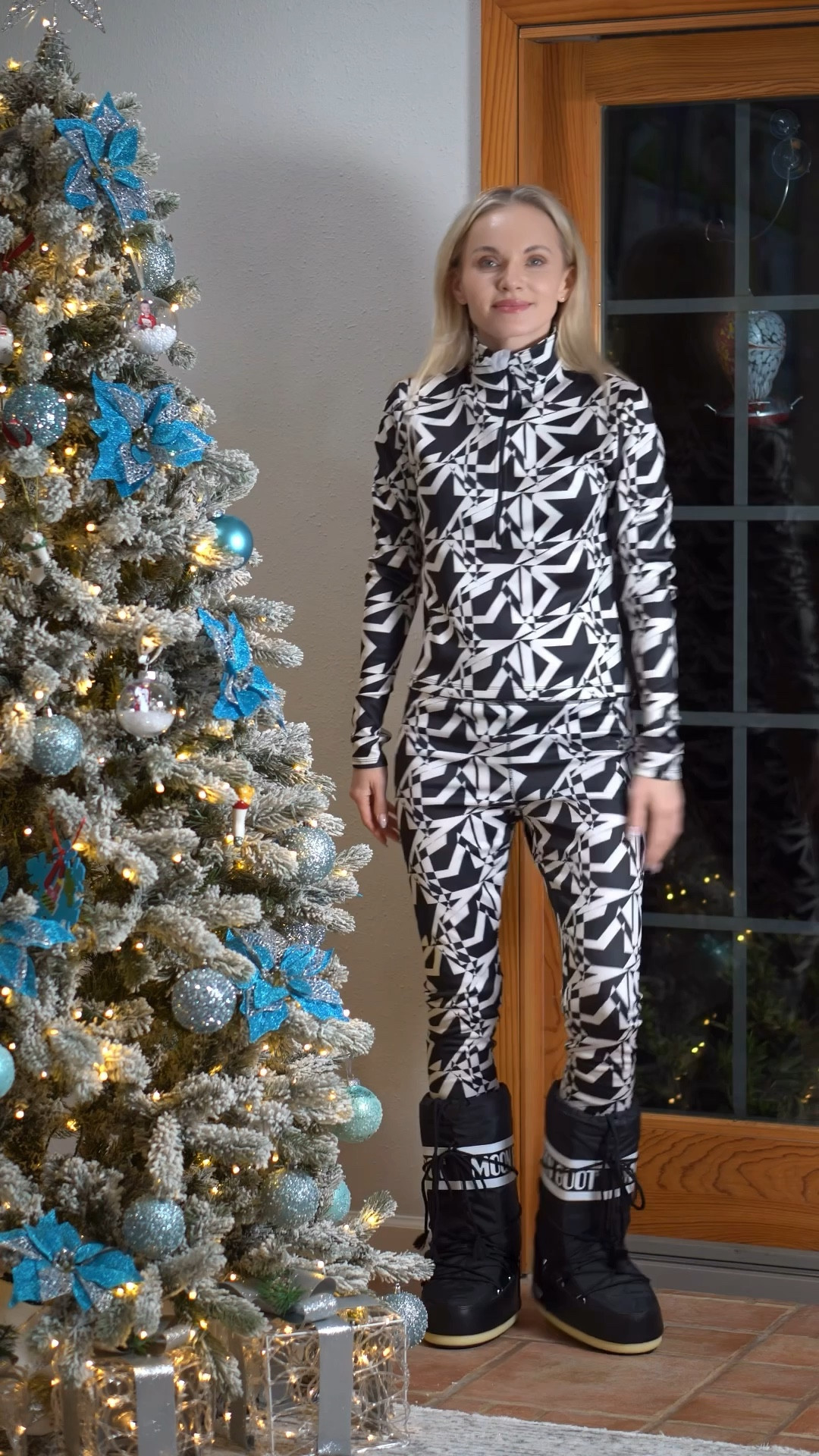 Trying on my new ski look and I’m officially ready for the slopes ❄️
This black-and-white ski set from the H&M × Perfect Moment collaboration is giving luxury après-ski meets functional fashion. Sleek, flattering, and perfect for staying warm without sacrificing style.

Paired it with my new Moon Boots — cozy, iconic, and honestly a winter staple whether you’re skiing, traveling, or just doing snowy mom life in style 🤍
Saving this outfit for ski trips, mountain weekends, and all things winter chic.


#skifashion #skistyle #apresski #winterstyle #moonboots
#skiseason #skioutfit #winteroutfit #snowstyle #mountainstyle
#luxurywinter #womenskiwear #fashiontryon #ltkfashion #ltkfinds
#winterfashioninspo #skiwearstyle #chicwinter #coldweatherstyle

#LTKActive #LTKHoliday #LTKootd