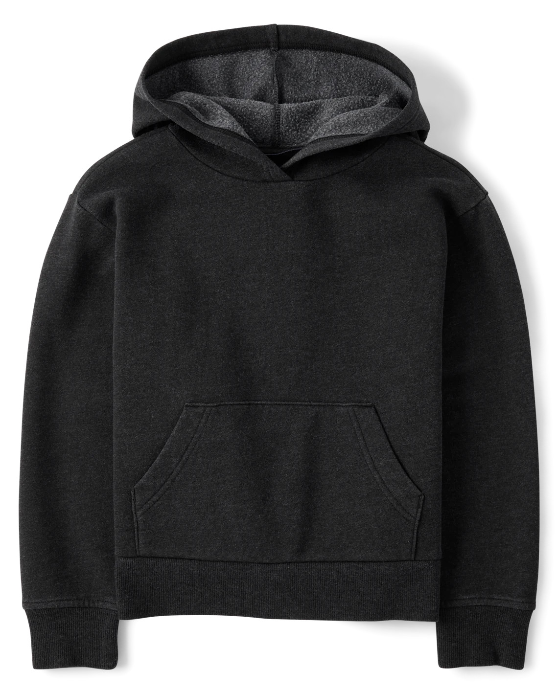 Kids Garment Dyed Premium Fleece Hoodie - black | The Children's Place