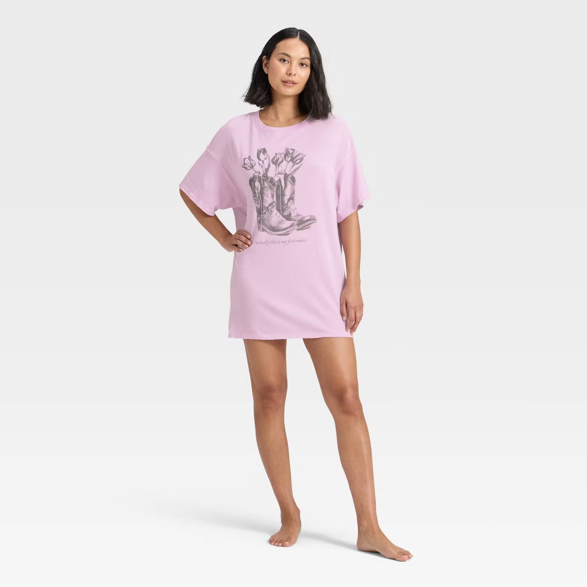 Women's Graphic Oversized T-Shirt Sleep Dress - Wild Fable™ | Target