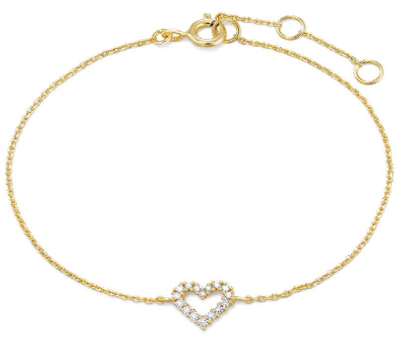 Mini CZ Heart Bracelet | Joy Dravecky