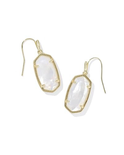 Kendra Scott Dani Drop Earrings for Women, Fashion Jewelry, 14k Gold-Plated, Ivory Mother of Pearl | Amazon (US)