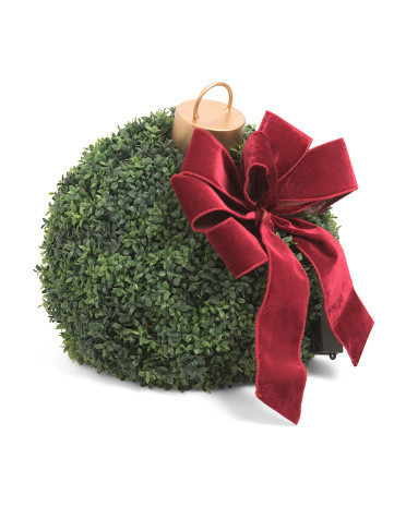 16in Led Outdoor Uv Resistant Realistic Faux Boxwood Ball | TJ Maxx