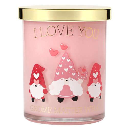 Valentine's Day Candle - Strawberry Scented Candle Birthday Anniversary Romantic Valentines Candles Gift for Him Her Girlfriend Wife Boyfriend (ILOVEYOU) | Amazon (US)