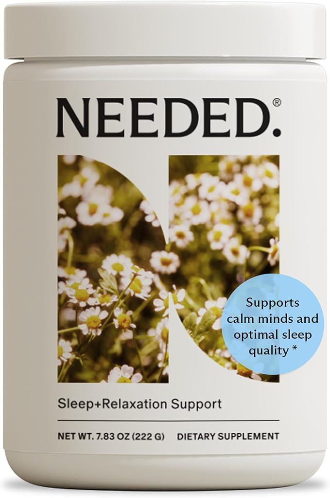 Needed. Sleep and Relaxation Support - Chamomile Powder for Relaxation and Magnesium Powder for S... | Amazon (US)