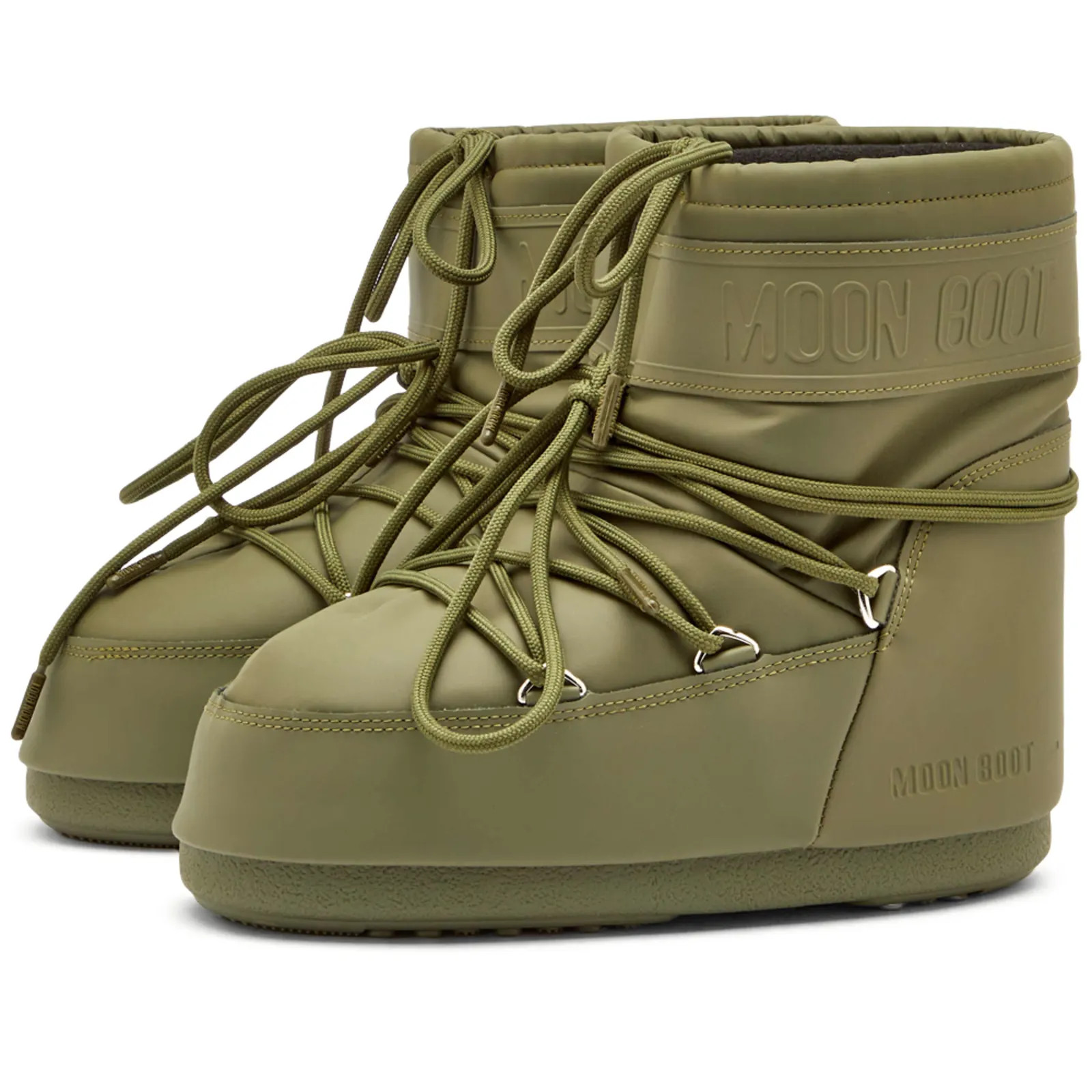 Moon Boot Icon Low Rubber Boot Khaki | END. | End Clothing (UK & IE)