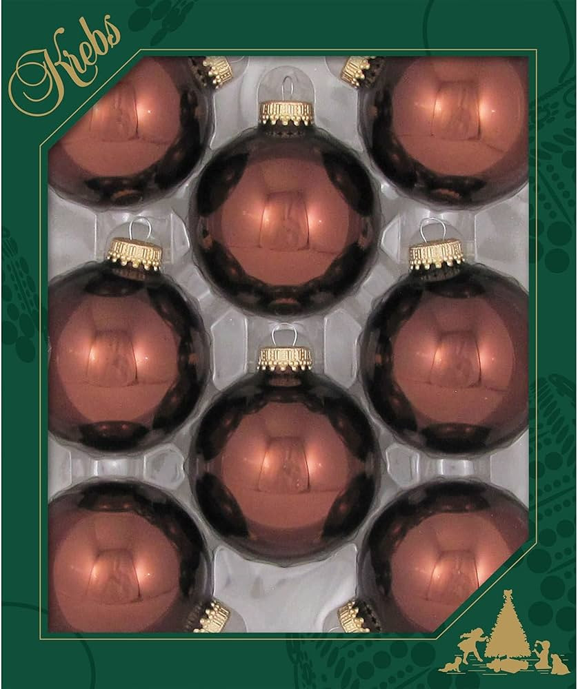 Christmas Tree Ornaments - 67mm/2.625" Designer Glass Balls from Christmas by Krebs - Handmade Se... | Amazon (US)