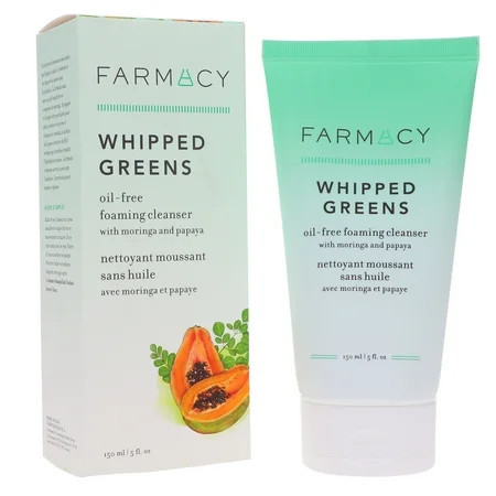 Farmacy Whipped Greens Oil-Free Foaming Cleanser with Moringa and Papaya 5 oz | Walmart (US)