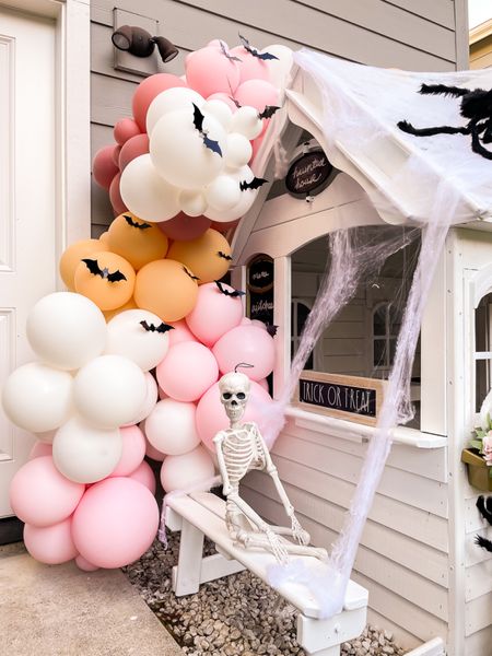 Playhouse halloween Decor / halloween decor / halloween essentials / toddler halloween decor / pink halloween / skeletons / balloons / spiders / bats / target halloween mats / lanterns / halloween festive/ 

#LTKstyletip #LTKHalloween #LTKSeasonal
